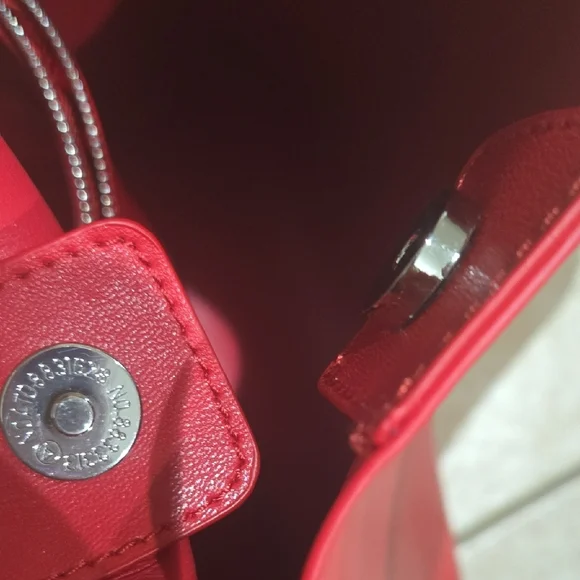 Anthropologie Vibrant Red Shoulder Bag - Picture 5 of 5